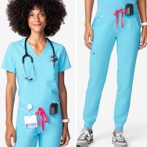 Figs Neon Blue Scrubs